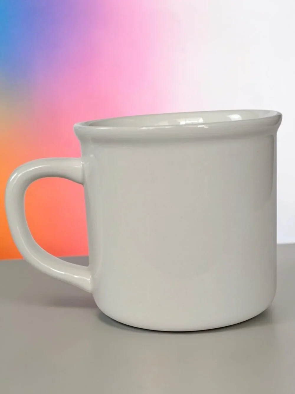 Vintage Pottery Barn Monogram “J” Letter Alphabet White Coffee Tea Mug
